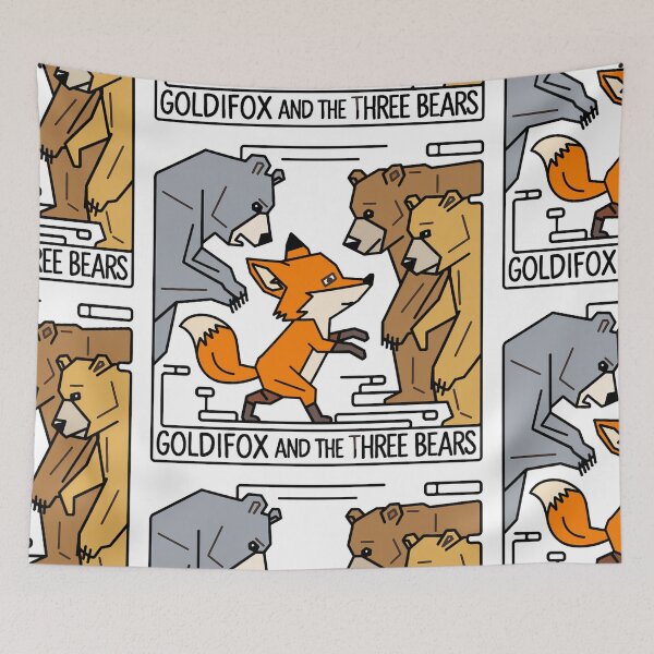 Item preview, Funny Goldifox and the Three Bears Fairy Tale Satire designed and sold by Nature's Fancy.