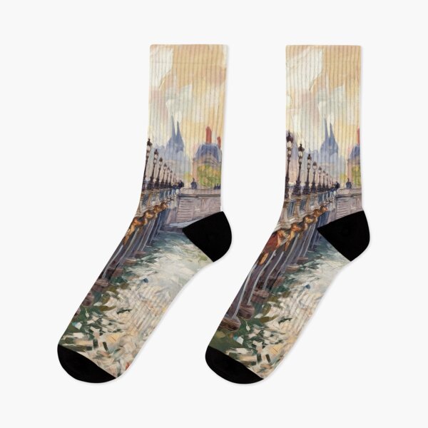 Item preview, Sunset Over Pont des Arts – A Parisian Moment. Art By Carraann  designed and sold by CARRAANN.