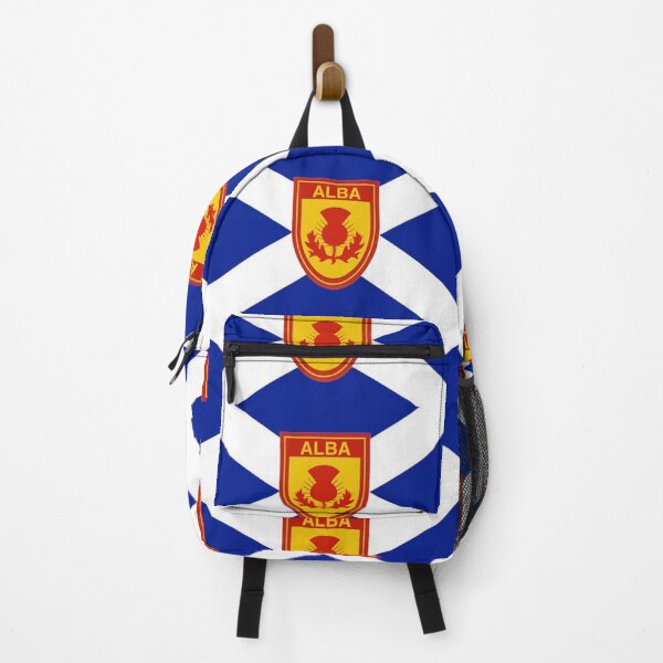 Item preview, Dark Blue Scottish Saltire Flag with 'ALBA' thistle shield (bratach dhubh-ghorm na h-Alba le sgiath cluaran 'ALBA') designed and sold by JonathanR1994.