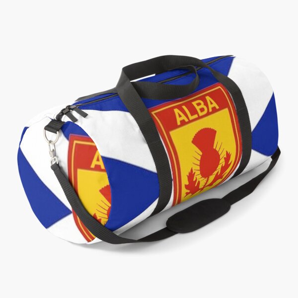 Item preview, Dark Blue Scottish Saltire Flag with 'ALBA' thistle shield (bratach dhubh-ghorm na h-Alba le sgiath cluaran 'ALBA') designed and sold by JonathanR1994.