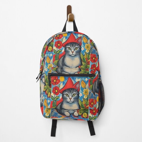 Item preview, Grey Cat and Flowers AI gen designed and sold by Goods4SaleNow.