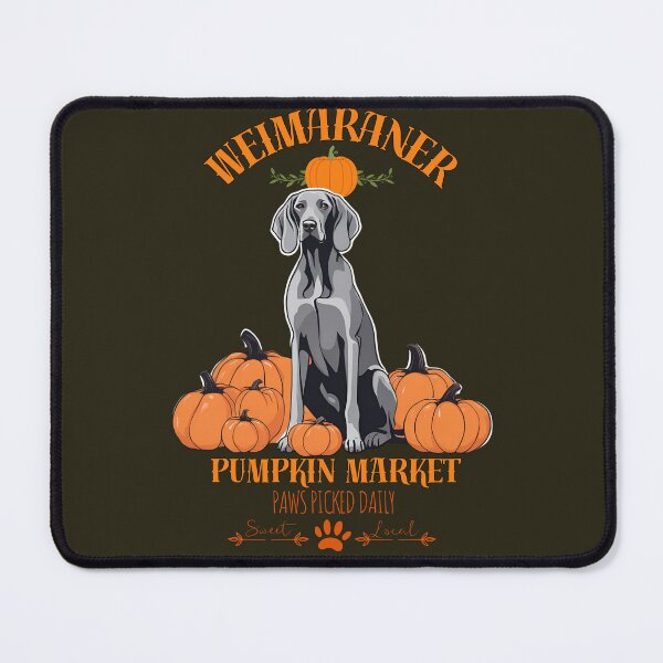 Item preview, Pumpkin Market: weimaraner with Pumpkins and Seasonal Text designed and sold by GoodyPaws.