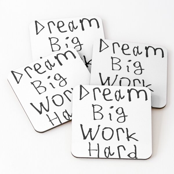 Item preview, Dream Big, Work Hard designed and sold by kinpirks.