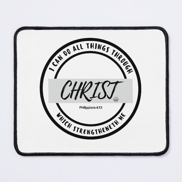 Item preview, I can do all things through Christ who strengthens me - Black designed and sold by Francisner.