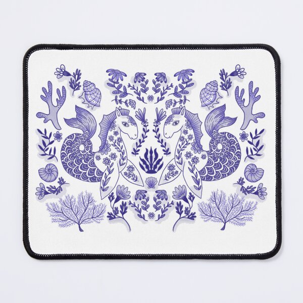 Item preview, Waterhorse chinoiserie pattern designed and sold by Kittymacmakes.