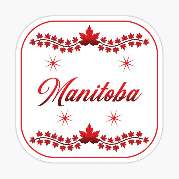 Item preview, Manitoba Canada in a Big Bold and Red Design from Tjays on a Cool designed and sold by TJays.