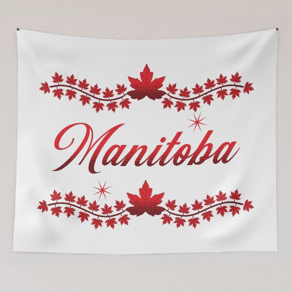 Item preview, Manitoba Canada in a Big Bold and Red Design from Tjays on a Cool designed and sold by TJays.