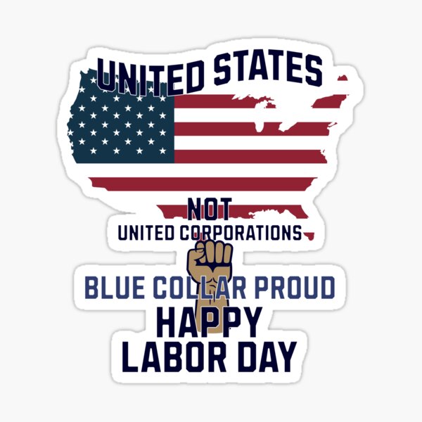Artikel-Vorschau von Glücklicher Labor Day USA Blue Collar Stolz, designt und verkauft von AldenTees.