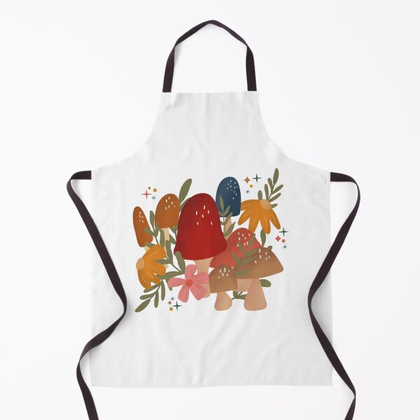 Item preview, Abstract Mushrooms with Flowers designed and sold by DaisyRoseBliss.