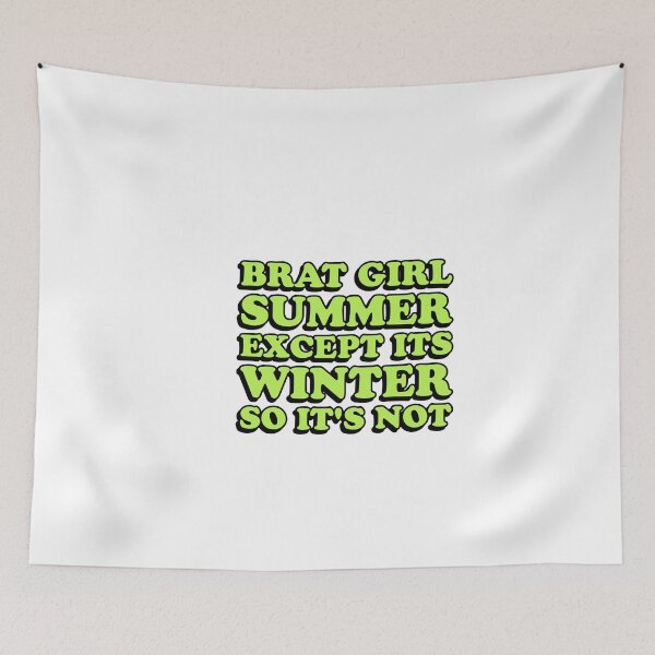 Item preview, brat summer except it's winter so its not designed and sold by wordswithfonts.