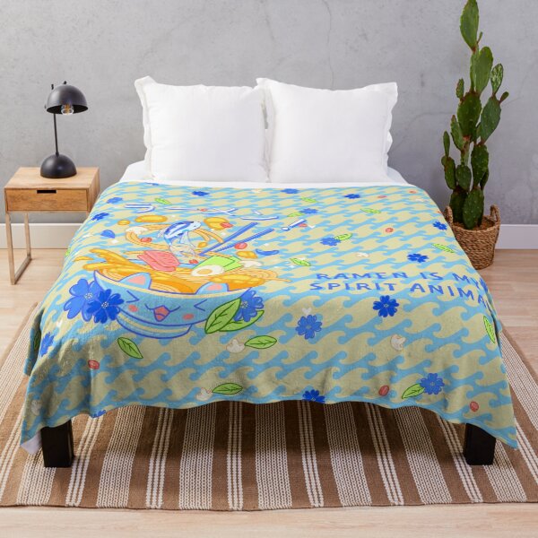 Item preview, Ramen is my spirit animal - Blue Pattern Japanese designed and sold by Circle-Cats.