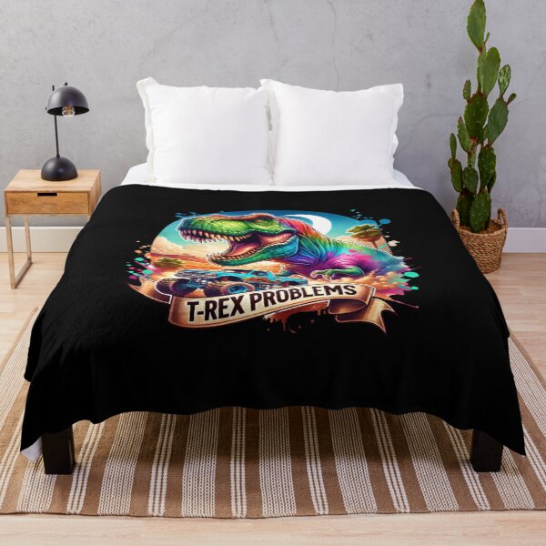 Item preview, Tiny Truck Trouble – T-Rex vs. Monster Trucks Design for Clothing & More designed and sold by artedigital99.