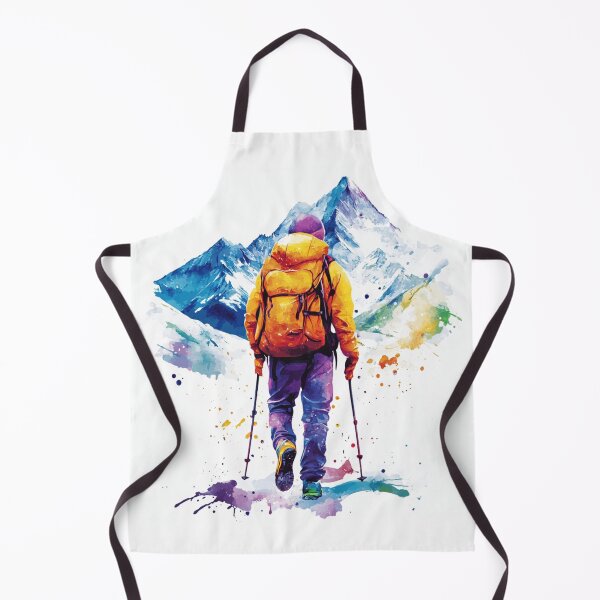 Item preview, Hiker In Mountains designed and sold by NicolasGlowArt.