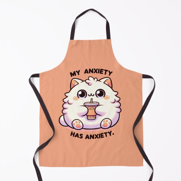 Item preview, Anxiety cat drinking iced coffee sticker and more designed and sold by CRandRRstickers.