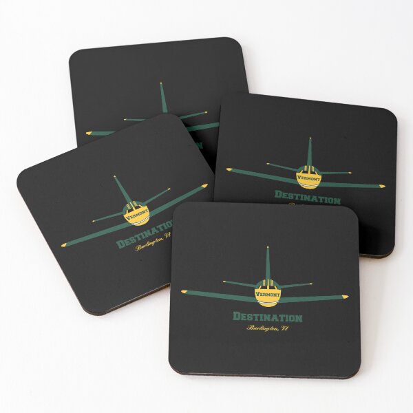 Item preview, Destination Burlington Vermont VT Airplane Airport Logo  designed and sold by Lartheviking.