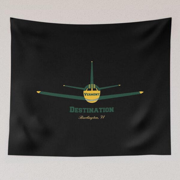 Item preview, Destination Burlington Vermont VT Airplane Airport Logo  designed and sold by Lartheviking.