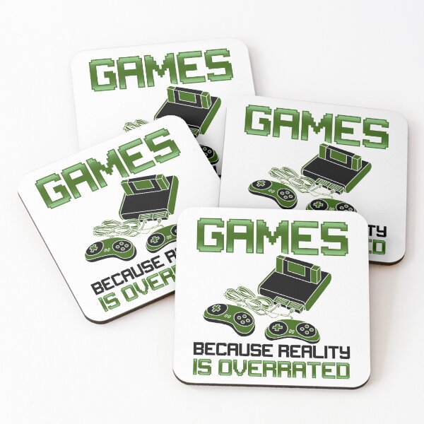 Item preview, Games Because Reality is Overrated Funny designed and sold by KsuAnn.