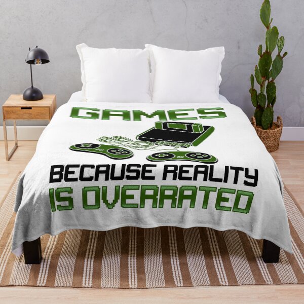 Item preview, Games Because Reality is Overrated Funny designed and sold by KsuAnn.