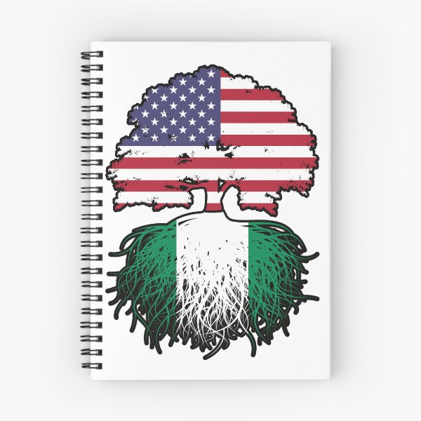 Item preview, Nigeria Nigerian American USA Tree Roots Flag designed and sold by FlagX.