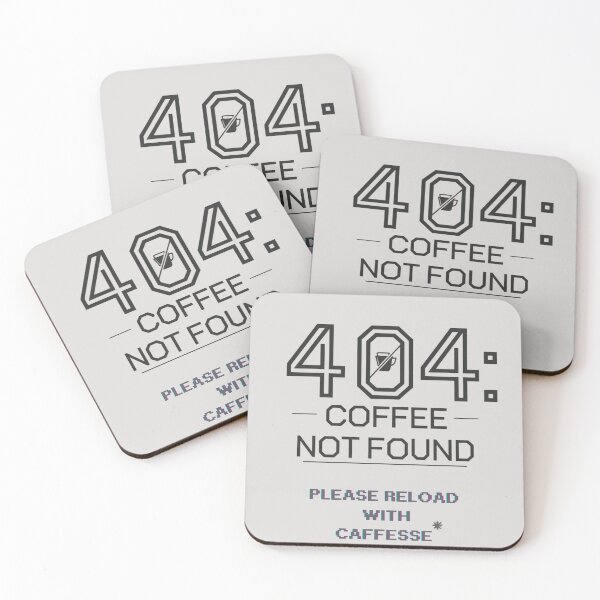 Item preview, 404: Coffee Not Found designed and sold by CodeCrush.