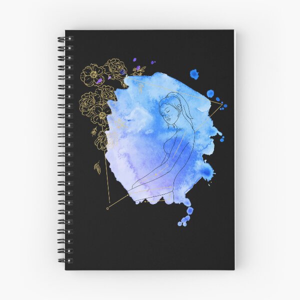 Item preview, Mystical woman in blue ink drop designed and sold by MarigoldandLily.