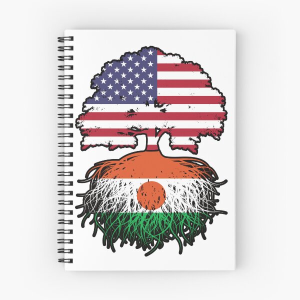 Item preview, Niger Nigerien American USA Tree Roots Flag designed and sold by FlagX.