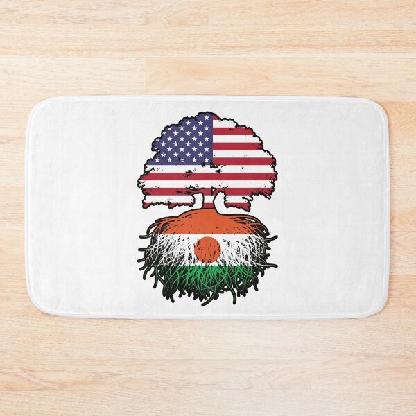 Item preview, Niger Nigerien American USA Tree Roots Flag designed and sold by FlagX.