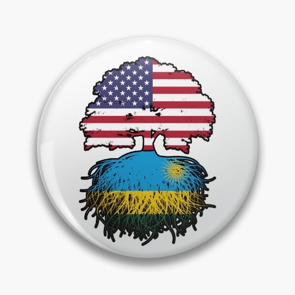 Item preview, Rwanda Rwandan American USA Tree Roots Flag designed and sold by FlagX.