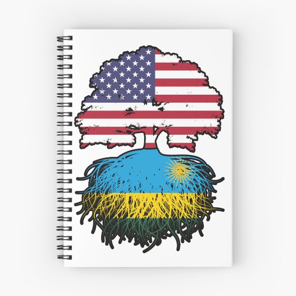 Item preview, Rwanda Rwandan American USA Tree Roots Flag designed and sold by FlagX.