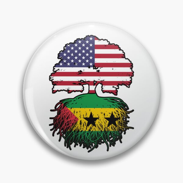 Item preview, Sao Tome and Principe Sao Tomean American USA Tree Roots Flag designed and sold by FlagX.