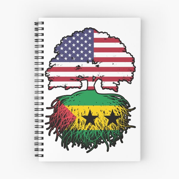 Item preview, Sao Tome and Principe Sao Tomean American USA Tree Roots Flag designed and sold by FlagX.