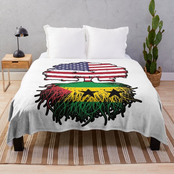 Item preview, Sao Tome and Principe Sao Tomean American USA Tree Roots Flag designed and sold by FlagX.