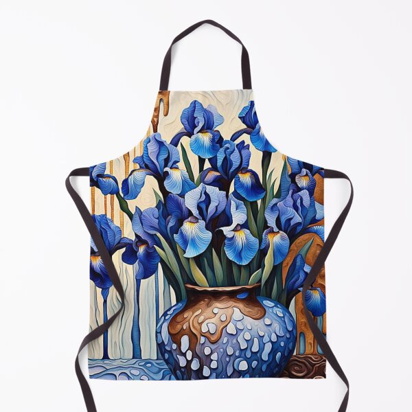 Artikelvorschau, Blaue Schwertlilien in Vase entworfen und verkauft von George Hutton Hunter.