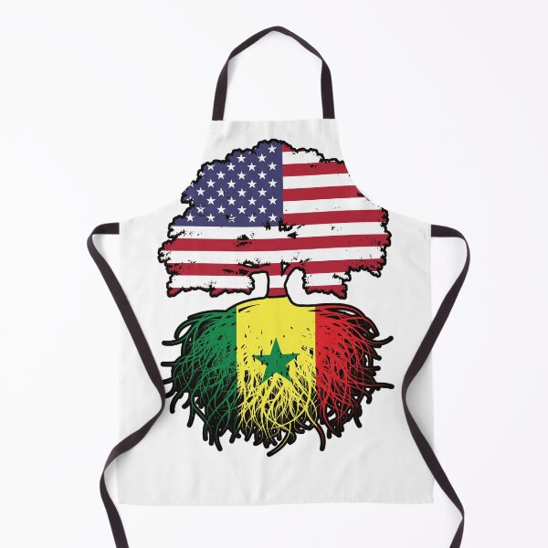 Item preview, Senegal Senegalese American USA Tree Roots Flag designed and sold by FlagX.