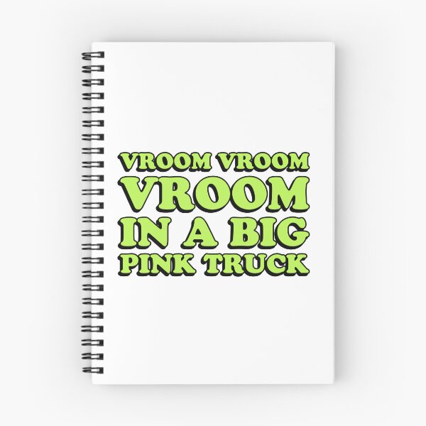 Item preview, vroom vroom vroom in a big pink truck designed and sold by wordswithfonts.