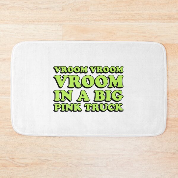 Item preview, vroom vroom vroom in a big pink truck designed and sold by wordswithfonts.