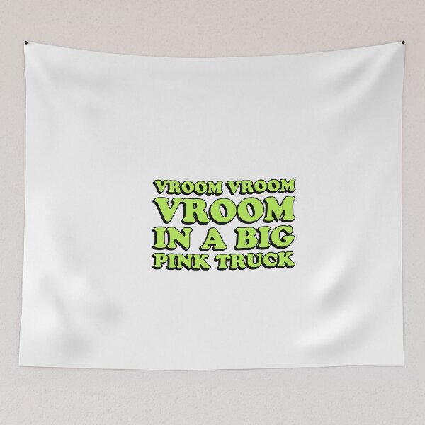 Item preview, vroom vroom vroom in a big pink truck designed and sold by wordswithfonts.
