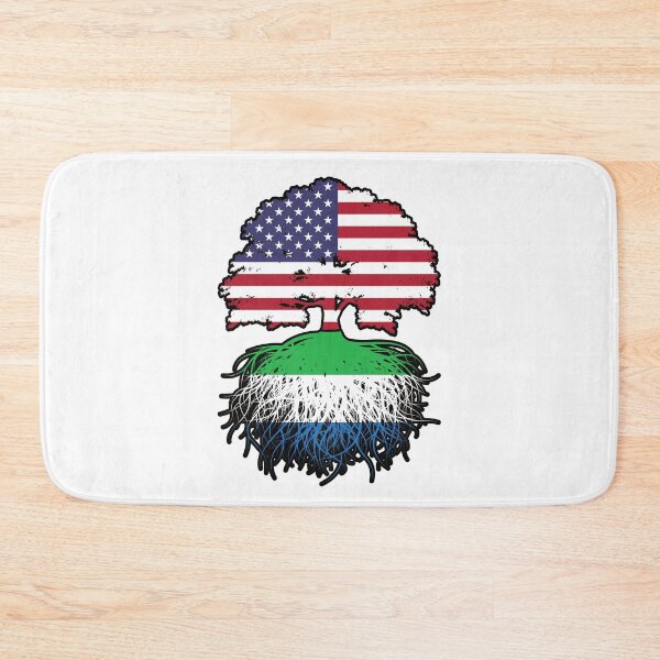 Item preview, Sierra Leone Sierra Leonean American USA Tree Roots Flag designed and sold by FlagX.