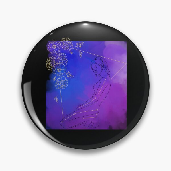 Item preview, Mystical woman in blue and purple sunrise  designed and sold by MarigoldandLily.