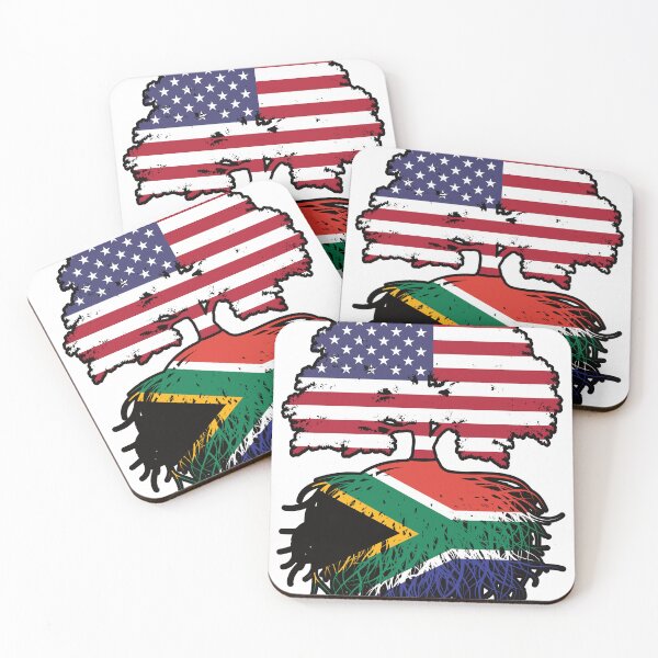 Item preview, South Africa South African American USA Tree Roots Flag designed and sold by FlagX.