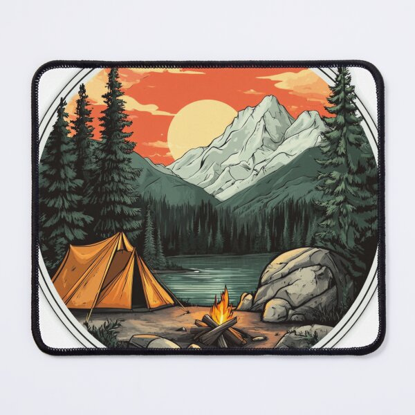 Item preview, Outdoor Landscape Sticker designed and sold by NicolasGlowArt.