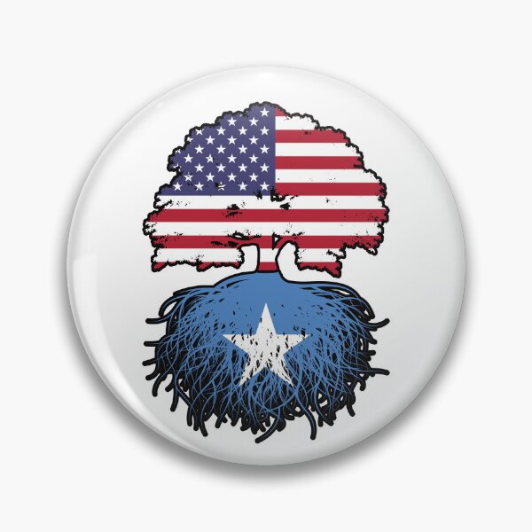 Item preview, Somalia Somali American USA Tree Roots Flag designed and sold by FlagX.