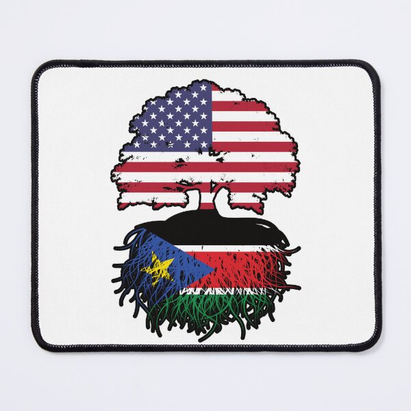 Item preview, South Sudan South Sudanese American USA Tree Roots Flag designed and sold by FlagX.