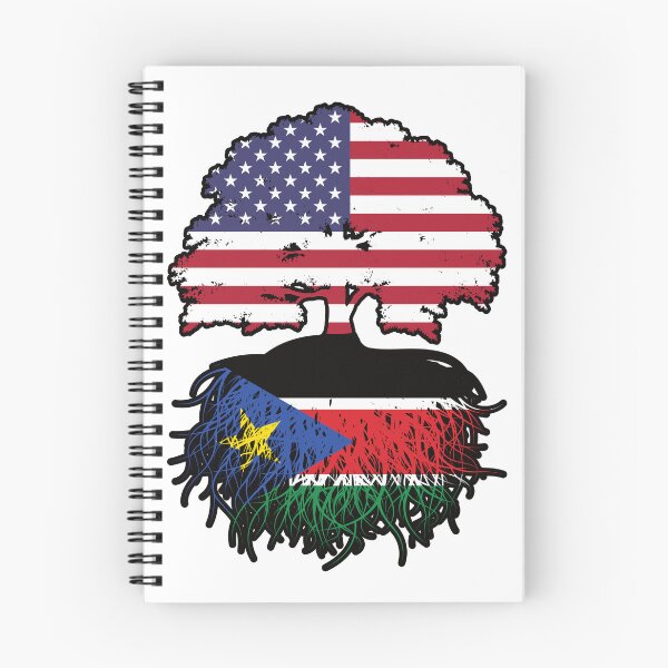 Item preview, South Sudan South Sudanese American USA Tree Roots Flag designed and sold by FlagX.