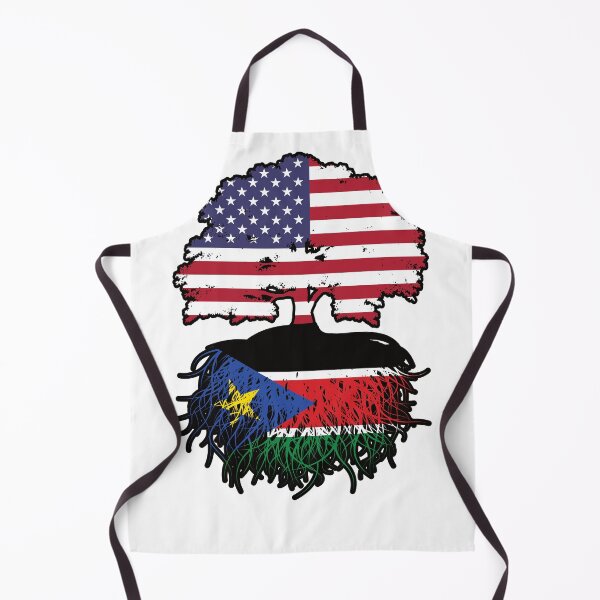 Item preview, South Sudan South Sudanese American USA Tree Roots Flag designed and sold by FlagX.