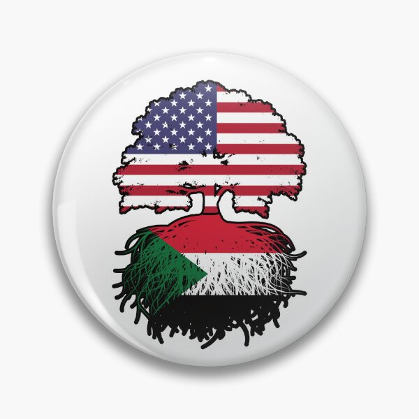 Item preview, Sudan Sudanese American USA Tree Roots Flag designed and sold by FlagX.