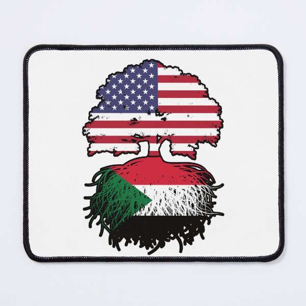 Item preview, Sudan Sudanese American USA Tree Roots Flag designed and sold by FlagX.