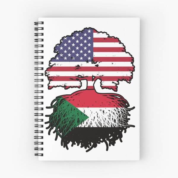 Item preview, Sudan Sudanese American USA Tree Roots Flag designed and sold by FlagX.