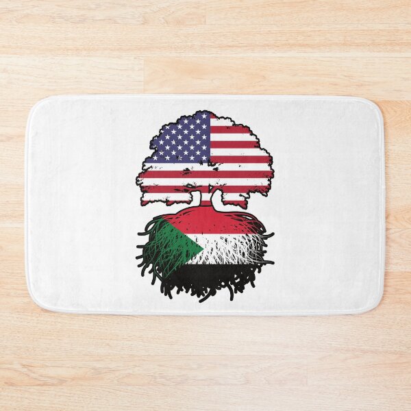 Item preview, Sudan Sudanese American USA Tree Roots Flag designed and sold by FlagX.
