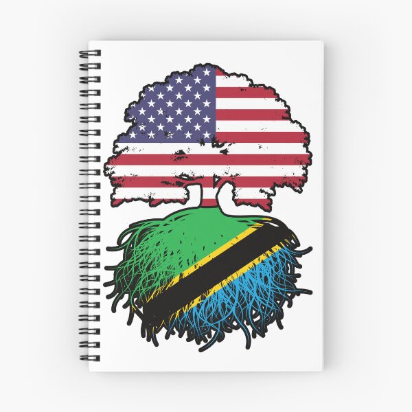 Item preview, Tanzania Tanzanian American USA Tree Roots Flag designed and sold by FlagX.